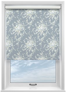 Shabby Chic by Rachel Ashwell Garden Floral (Blackout), Dusky Blue - Roller Blind